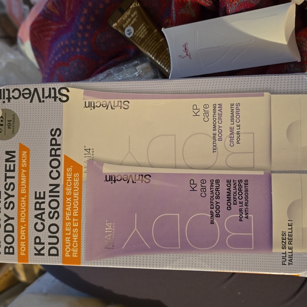 StriVectin KP Care Body System Full size New body scrub and body cream
